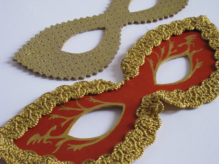 Карнавальные маски Геодом своими руками «Новый год» 4 образа